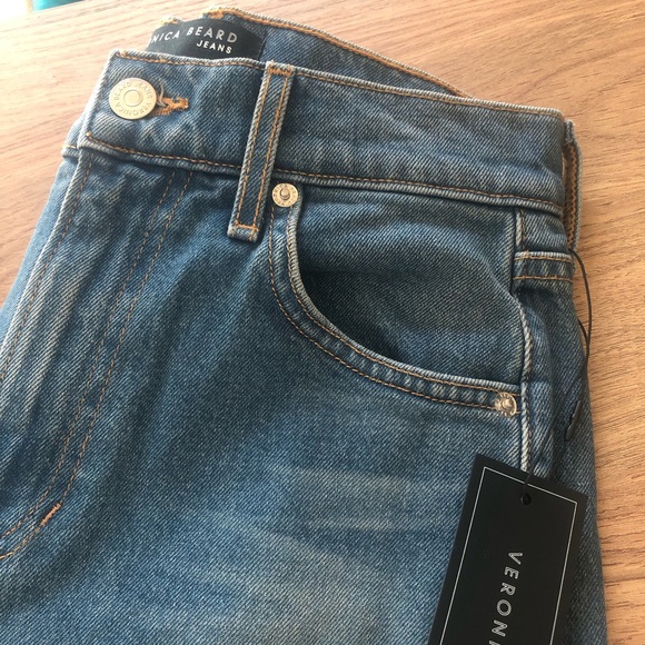 NWT $278 Veronica Beard Jeans Joey With Cowboy Crease in Beacon - size 25! - Picture 8 of 10